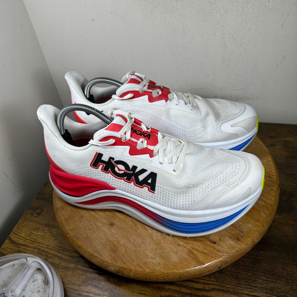 Hoka Skyward X Mens Running Shoes White Evening Primrose 1147911 BVR Size 11 D